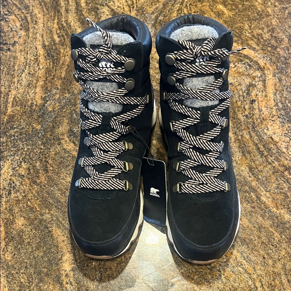 Sorel Black and Gray Winter Boots